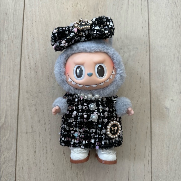 Other - Labubu Doll Tweed Dress Black